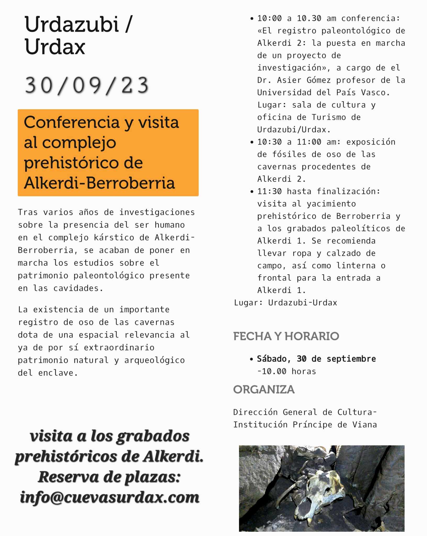 Las Jornadas Europeas de Patrimonio vuelven a Urdazubi-Urdax el 30 de septiembre